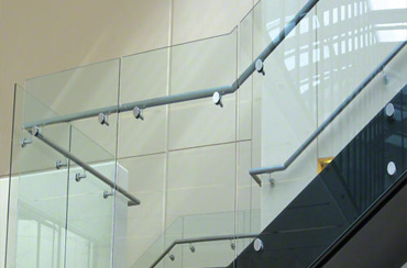 Glass staircase steps in UAE