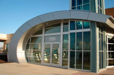 Glass entrance installation Dubai